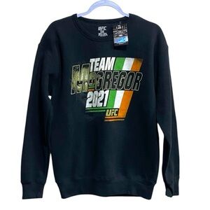 UFC Team McGregor 2021 “The King Is Back” Black‎ Crewneck Sweatshirt Size M NWT